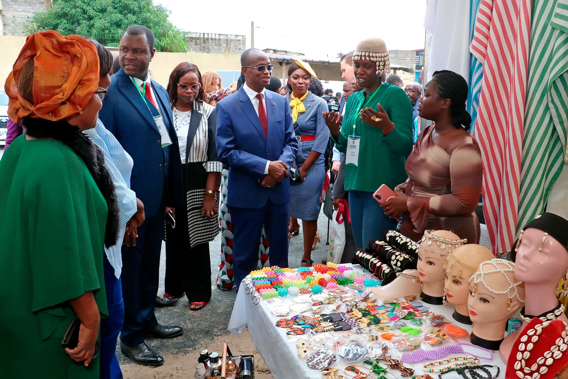 Stand d'artisanat et d'accessoires de mode
